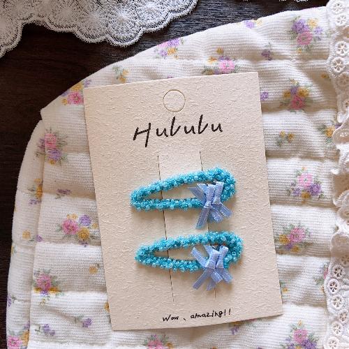 Autumn Retro Coffee Color Love Bow Hairpin Temperament All-match Children's Hair Accessories Side Bangs Hairpin Headdress
