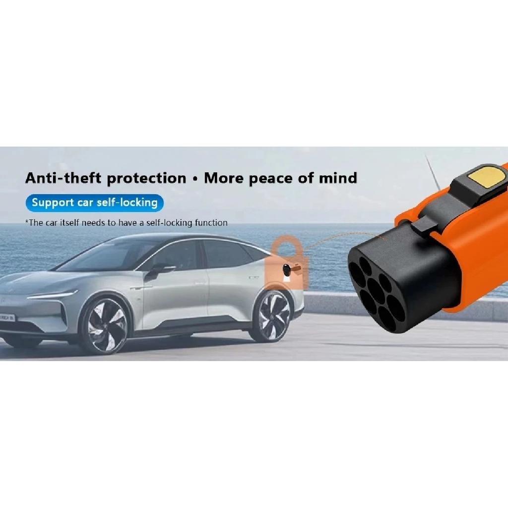 Type 1 to GBT 7.2 KW EV Charger Adaptor SAE J1772 To GB China Standard EV Charger Converter Adapter 16A 32A for EVSE Charging