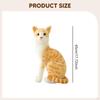 Cat Toy Stuffed Animal Decoration Figures Comfortable Simulation Kitten Lovely for Teens Bedroom