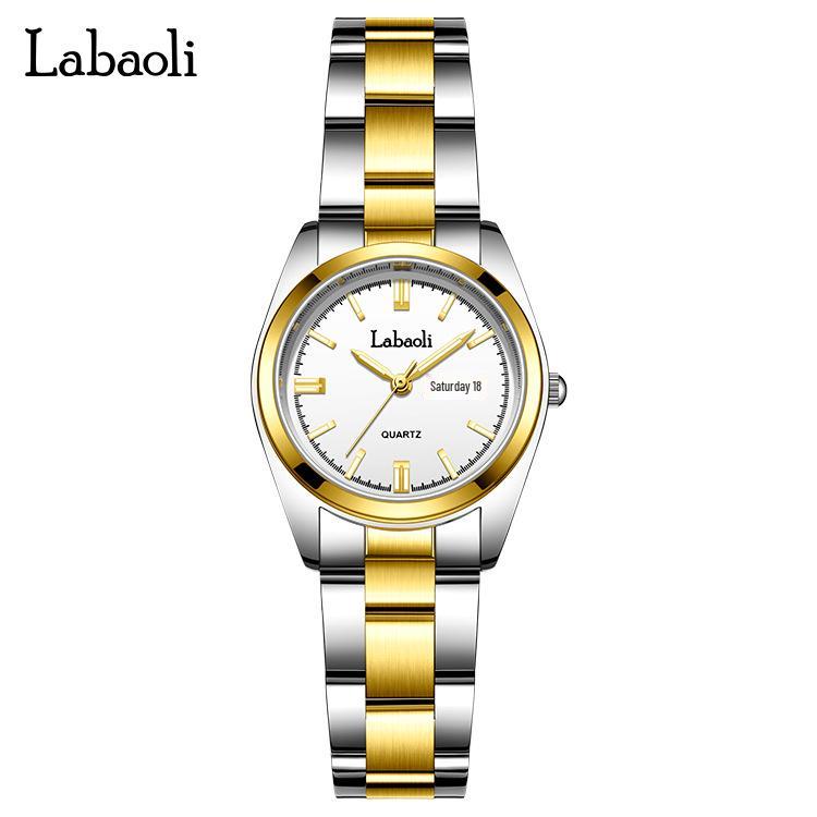 La Baoli LA421 Waterproof Quartz Steel Wristwatch for Couples