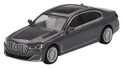 TrueScale Miniatures MINI GT Scale BMW 750Li xDrive Bernina Gray Amber Effect Finished Product 1/64 (Right-Hand Drive)