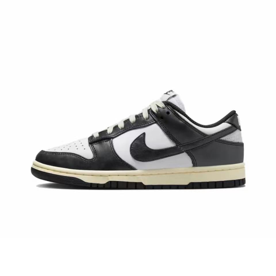Nike Dunk Abrasion Resistant Low top Skateboard Shoes Unisex Beige Brown FQ8899-100(Team882-)