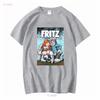 Nova Camiseta Fritz The Cat Desenho Animado Adulto Quadrinhos Camiseta Unisex M Branco Manga Longa Ou Curta Lavagem Vintage Roupas de Designer