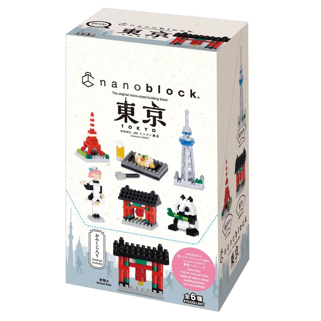 Kawada Nanoblock Mini Nano Tokyo 1 BOX 6 Total 6 Types (BOX) NBMC_80S = Pieces,