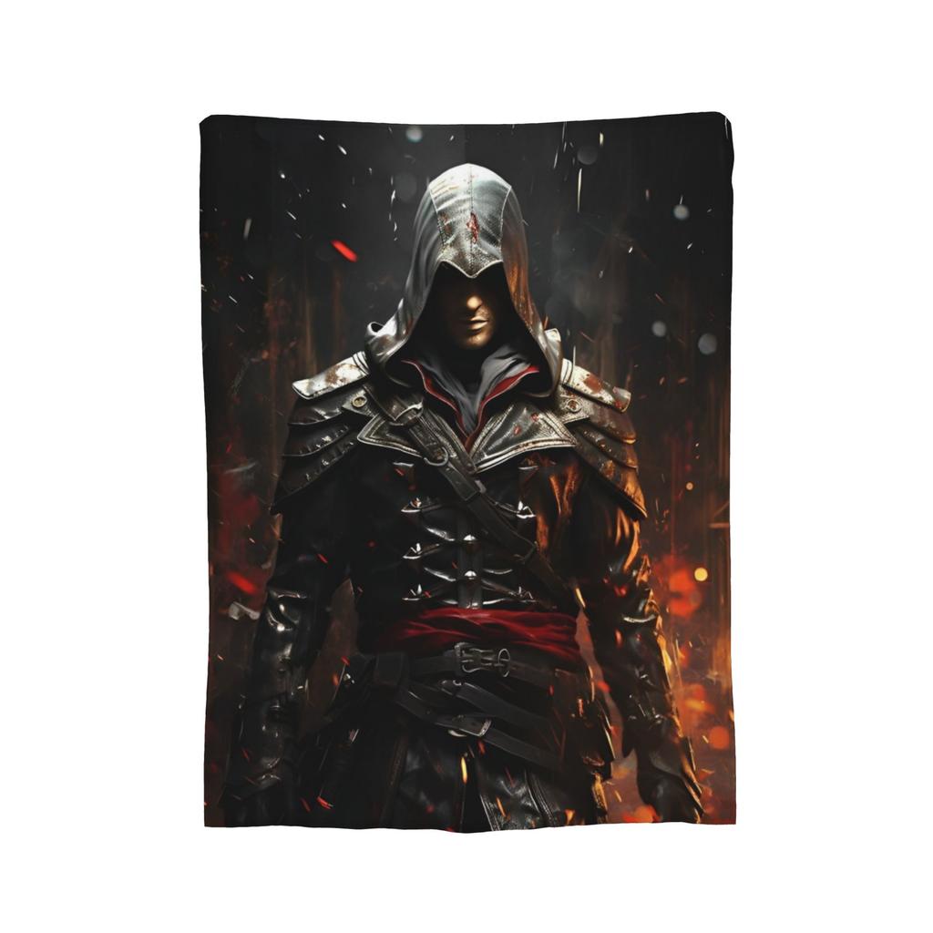 A-Assassins C-Creeds Blankets Coral Fleece Plush Breathable Lightweight Thin Throw Blanket for Bed Travel Bedding Throws