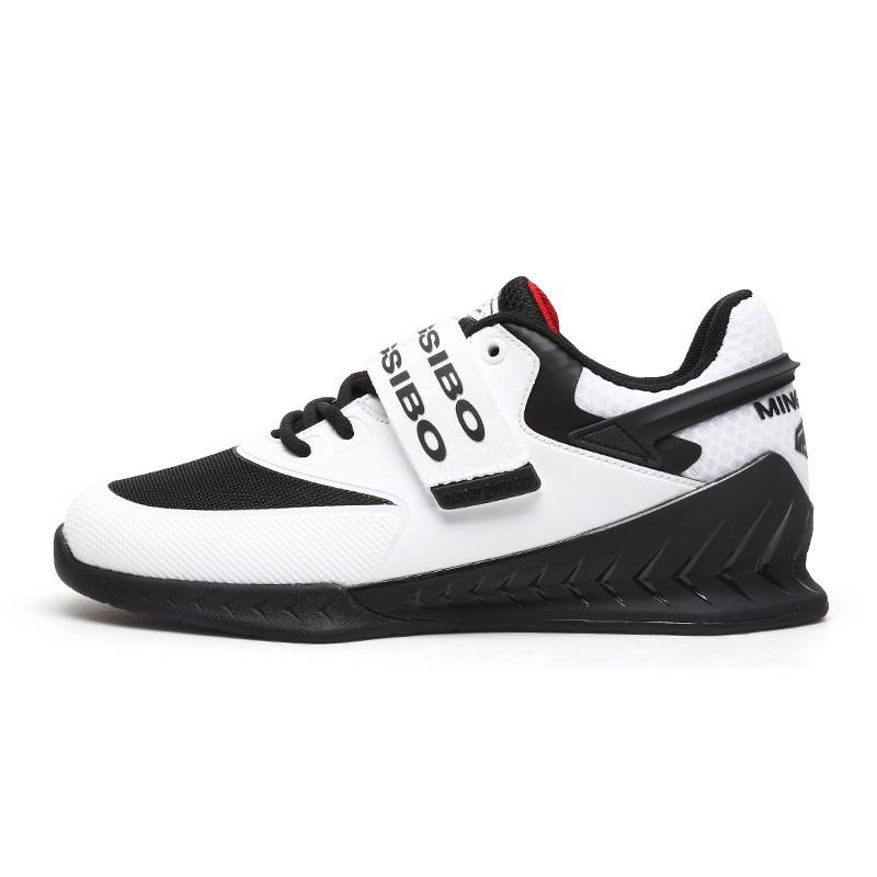 Unisex Weightlifting Shoes Squat Deadlift Indoor Gym Training Supportive Stable Non-Slip Fitness Footwear