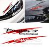 Racing Style Car Sticker Reflective Waterproof Vinyl Decal Easy Apply Personality Graphics for Vehicle, Exterior Modification