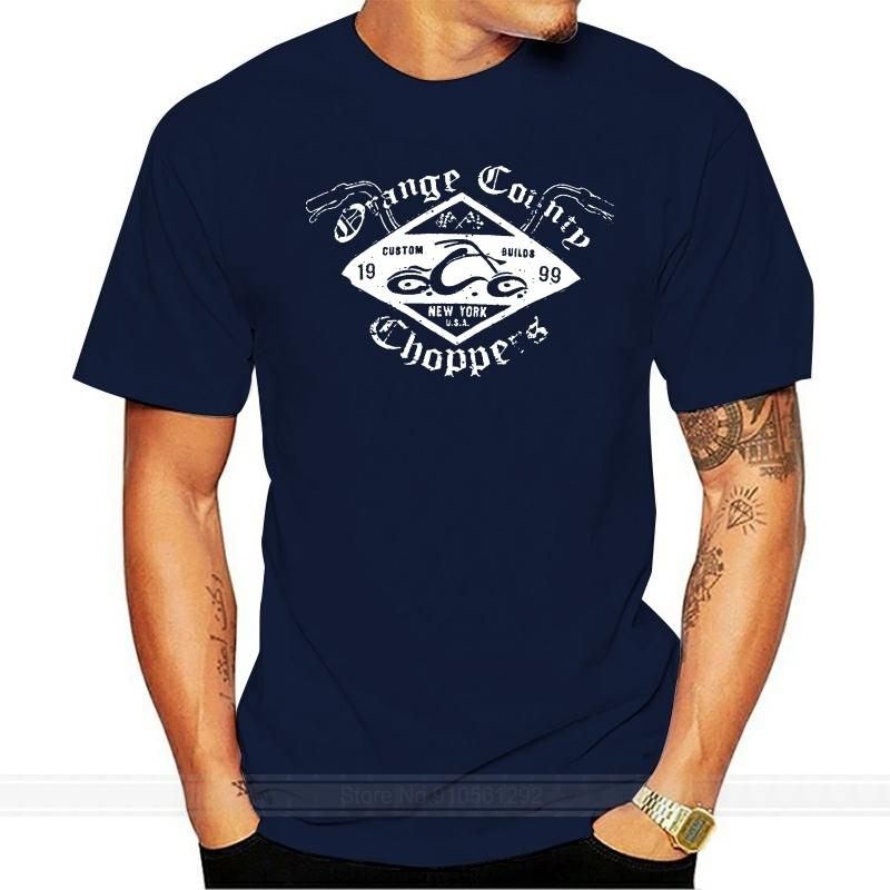 men summer cotton t shirt Official OCC T Shirt Orange County Choppers Custom Build BARS Cycle All Sizes male brand teeshirt S