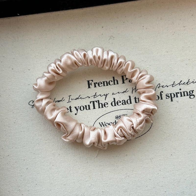 100% Čisté Morušové Hedvábí Gumičky do Vlasů Pro Ženy Elastické Hedvábné Gumičky do Vlasů Dívky Copánky Gumičky do Černých Vlasů Doplňky