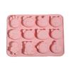Food Grade, Silicone Animal Mold, Cartoon, Jelly Pudding Mold, 12 In A Row, Bowl Cake Demolding, Milk Jelly Silicone Mold