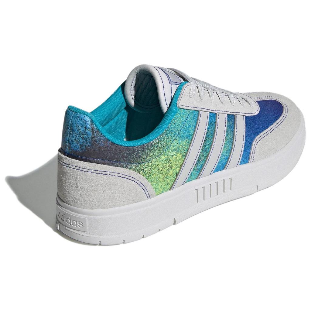 Adidas Sports Trend Wrap Durable Low-Top Skate Shoes Unisex Skate Shoes Gray Blue IH0460