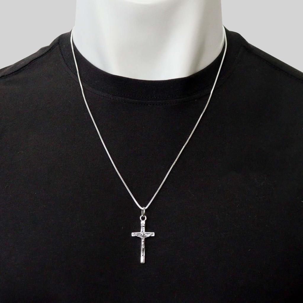 [Sears] Pendant Top, Men's & Women's, Sterling Silver 925, Cross Design, sp01-0003