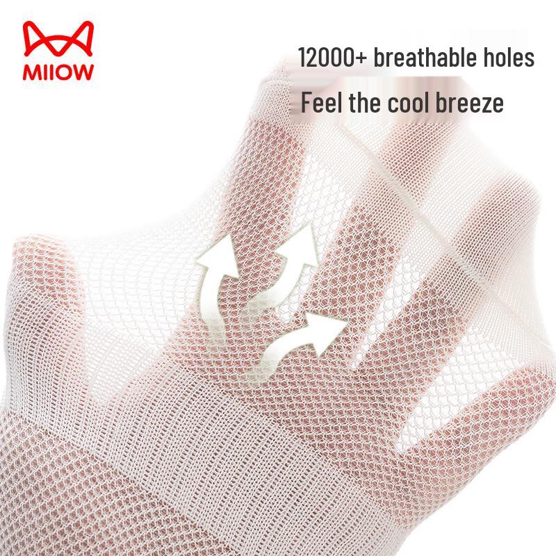 Women's Solid Mesh Ankle Socks (5 Pairs)
