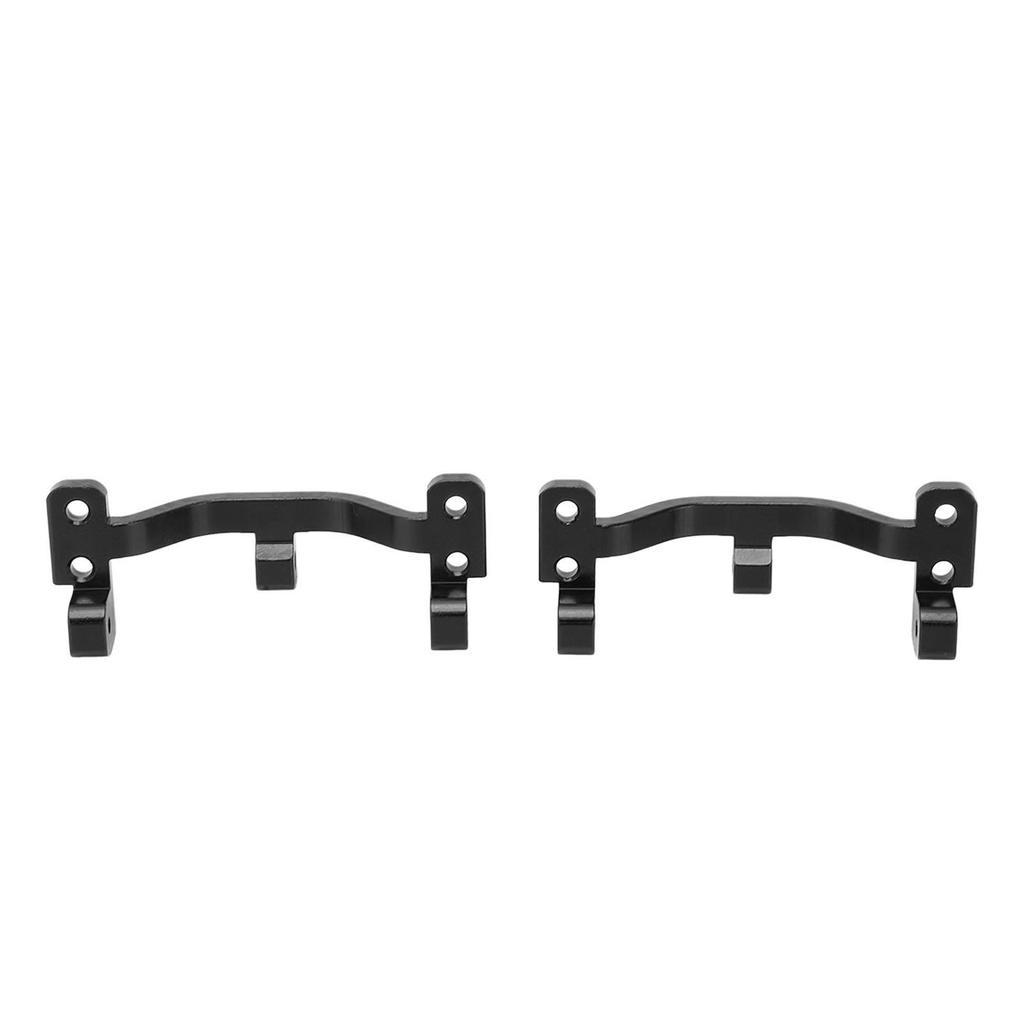 2Pcs Aluminum Alloy Pull Rod Base Metal Pull Rod Base Seat for WPL C24 C14 C14K C24K 1 16 RC CarBlack