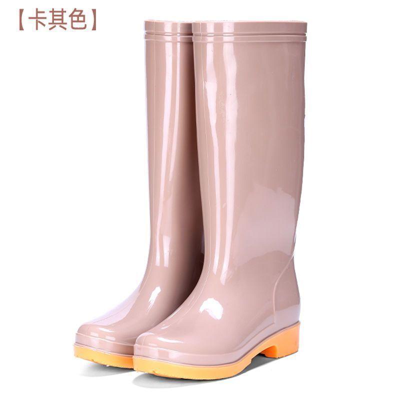 rain shoes women's medium tube waterproof high tube nonslip rain boots women's short tube adult warm cotton low tube water shoes women