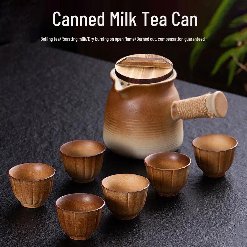 Nordic Style Stone Teapot Tea Set