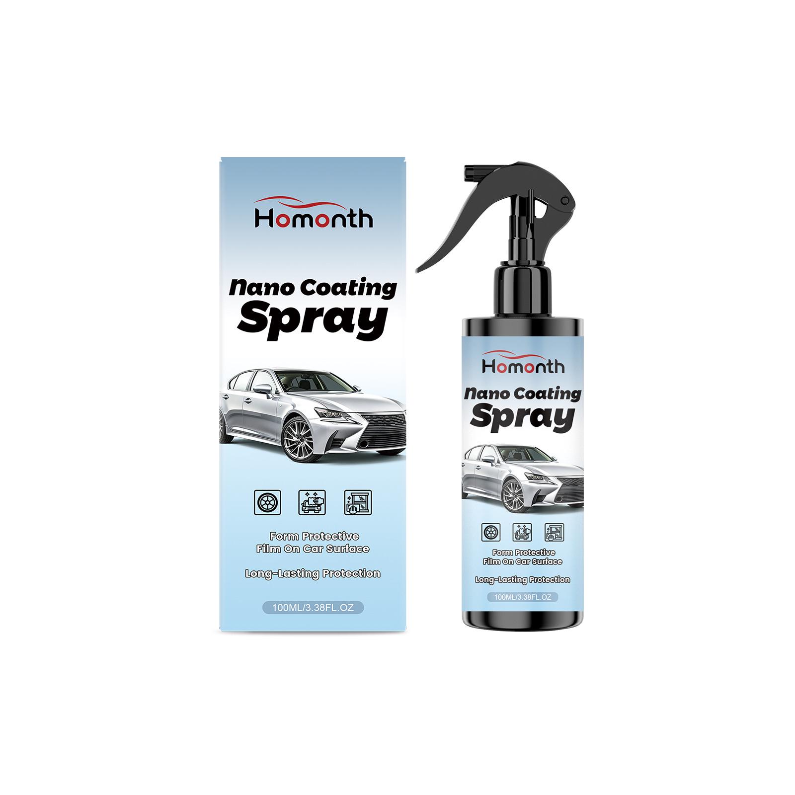 HOMONTH Nano Coating Spray for Scratch Repair and Daily Car Cleaning