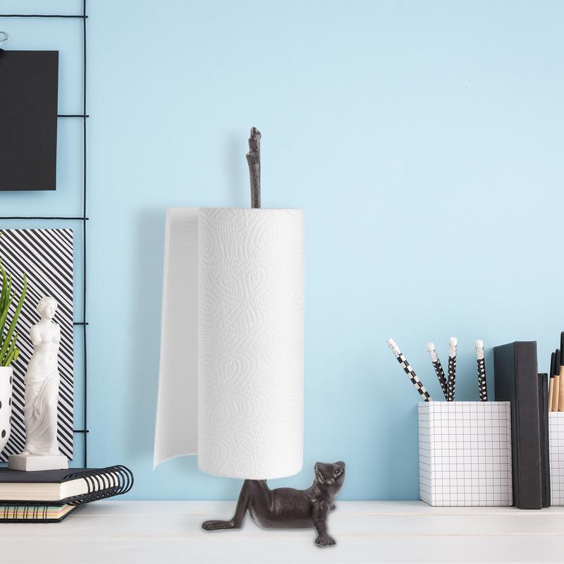 Frog Toilet Paper Holder Vintage Cute Toilet Kitchen Paper Holder Vertical Standing Tissue Organizer For Floor Or Countertop