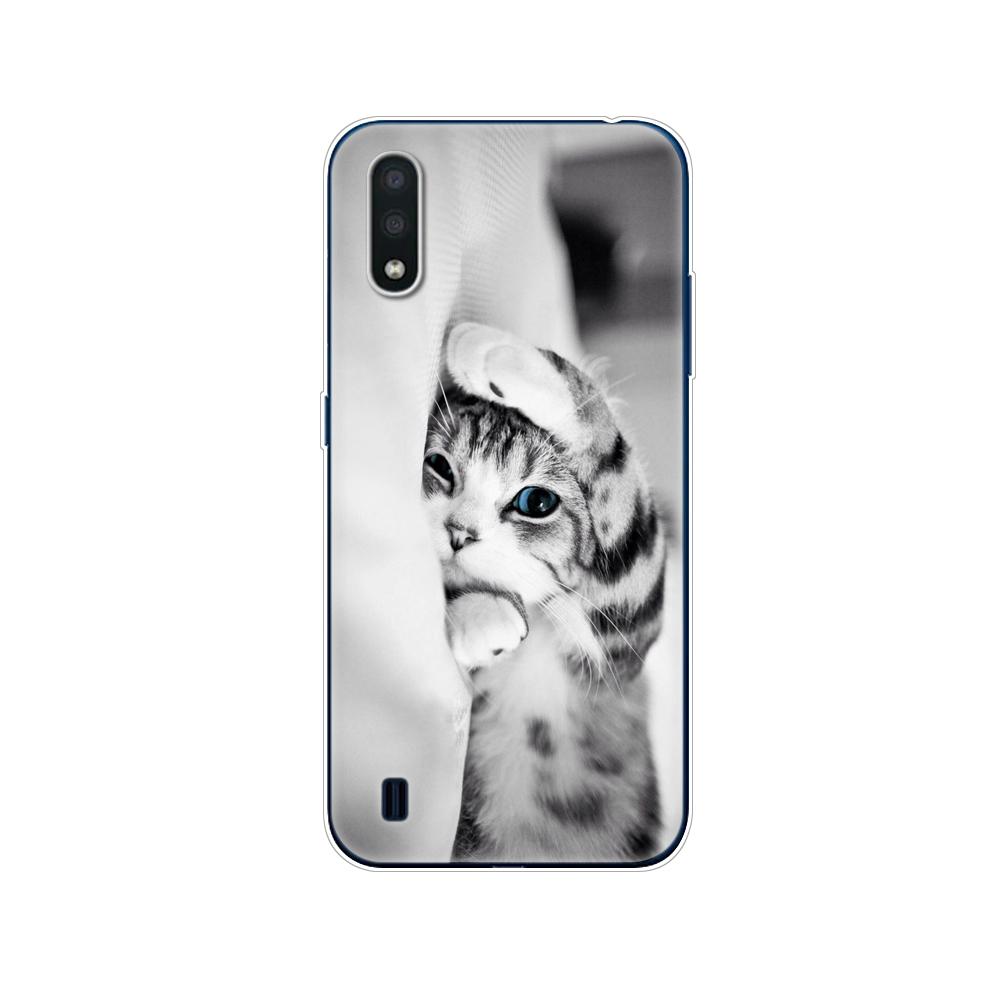 For Samsung M01 Case 5.7" Soft Silicon Tpu Cover For Samsung Galaxy M01 M 01 SM-M015FZBDSER M015 Phone Back Shell Bumper Funda