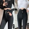 Leggings Women's Outer Wear Summer Thin High Waist Tight Elastic Small Black Pants Small Feet Magic Black Pencil Pants Spring and Autumn