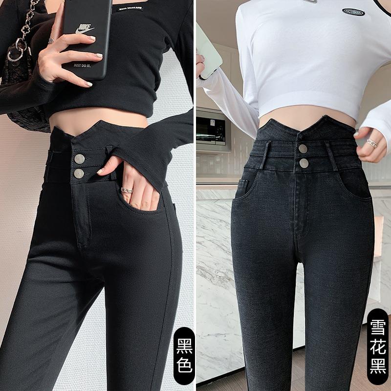 Leggings Women's Outer Wear Summer Thin High Waist Tight Elastic Small Black Pants Small Feet Magic Black Pencil Pants Spring and Autumn