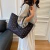 Bow Print Summer New Fashion Trend Large Capacity Casual Shoulder Portable Underarm Tote Bag Women