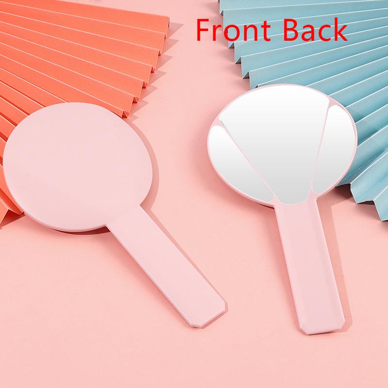 1Pc Liquid Shape Square Mirror Mini Hand-Held Desktop Cosmetic Makeup Mirror Travel Metallic Portable Beauty Mirror For Handbag