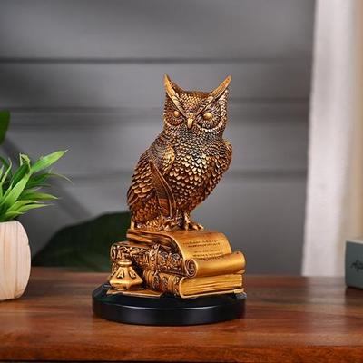22,35 cm Sowa Mądrości Figurka Symbol Wiedzy, Wglądu, Ochrony Idealny Prezent dla Studentów, Uczonych, Wystrój Domu do Salonu, Biura