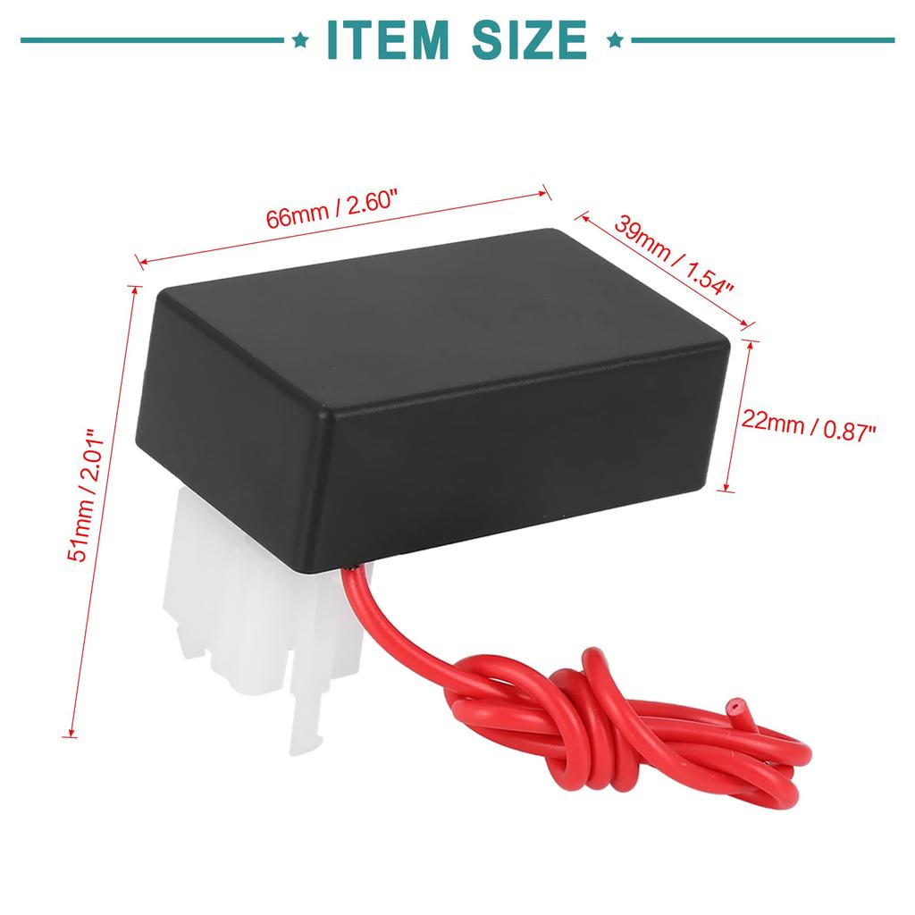 ACROPIX Motorcycle CDI Box Ignition System for CG 125CC 150CC 200CC 250CC with Wire 5Pin DC12V Black 1pcs