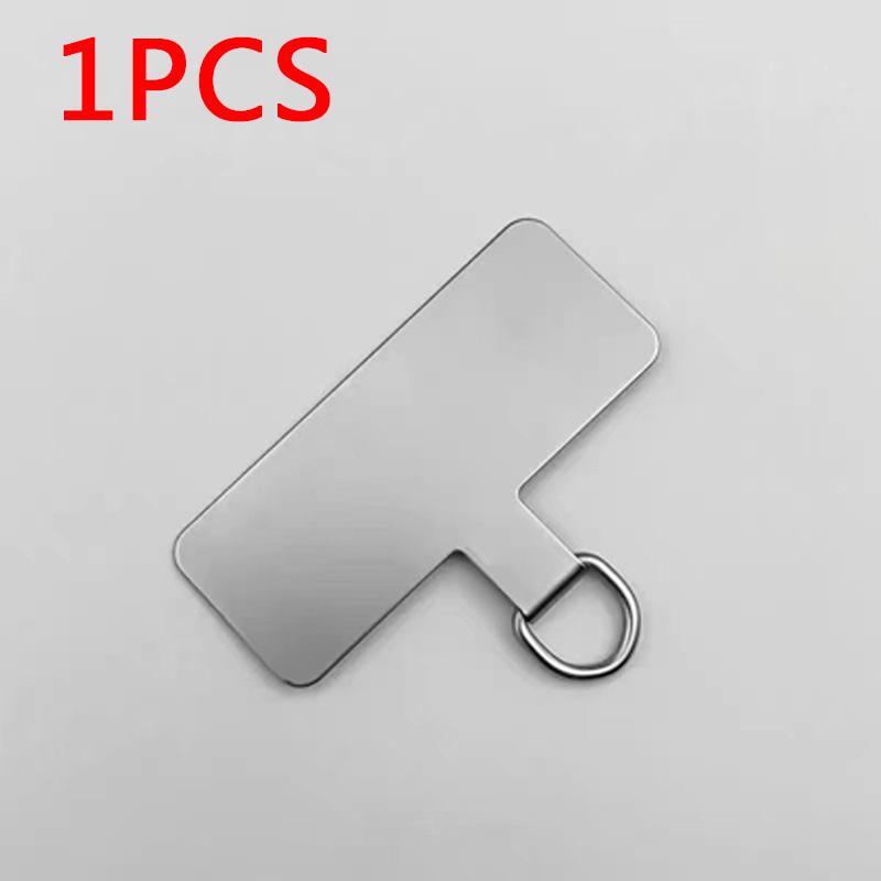

1/3/4pcs Universal Metal Phone Lanyard Gasket Patch Durable Ultra Thin Mobile Phone Sling Rope Card Clip Strap Hang Cord Tab Other