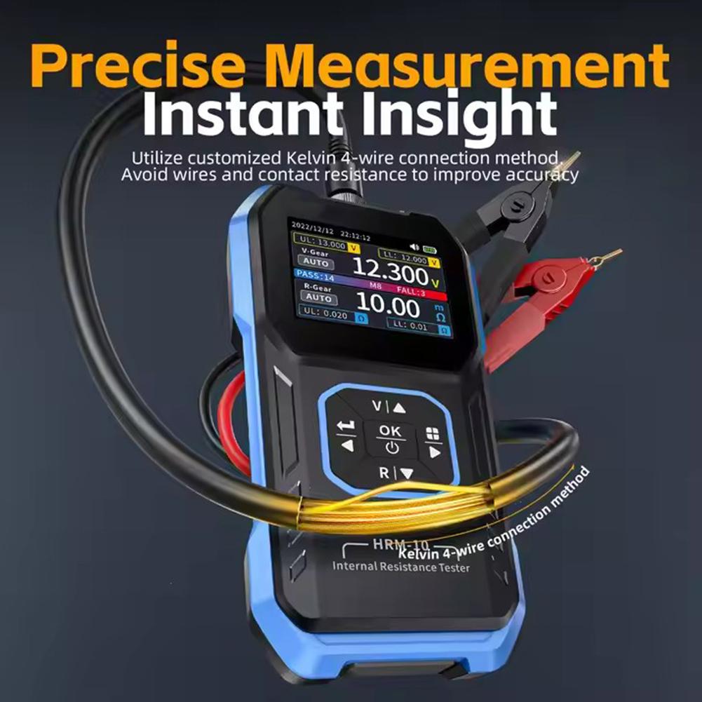 For FNIRSI HRM-10 Battery Voltage Internal Resistance Tester High-precisio Lithium Iron Phosphate Battery Test Meters