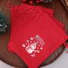 10/1PCS Christmas Drawstring Gift Bags Burlap Packaging Pouches Kids Favors Xmas Tree Hanging Pendents Party Decor Storage Bag