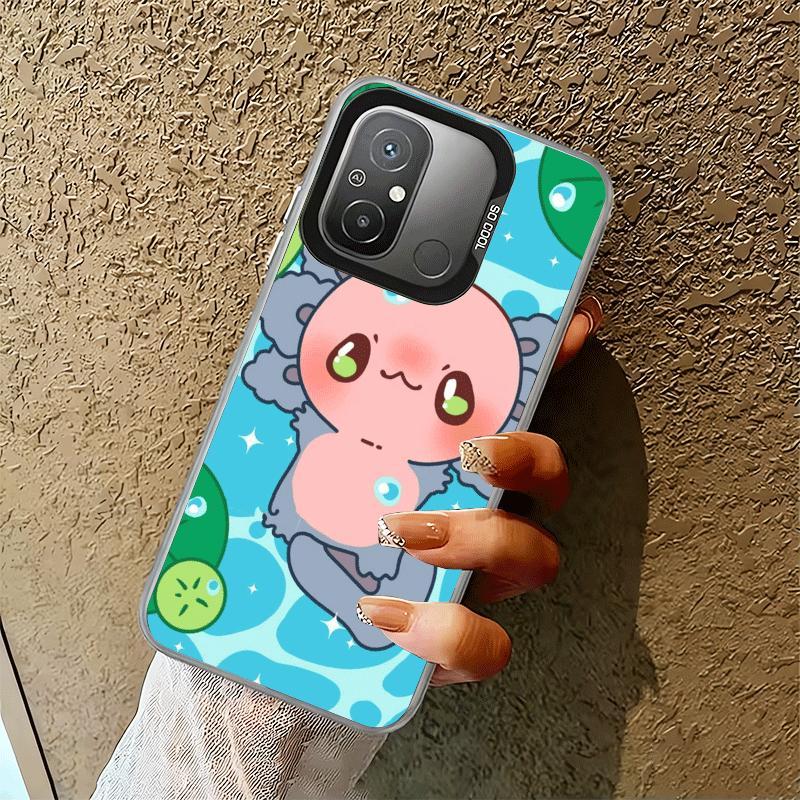 Axolotl Cartoon Cute Shockproof Phone Case for Xiaomi Poco X7 X6 X5 X3 Pro F7 Ultra M8 Redmi 15C 15 14C 13C 12C 10C 13 12 10