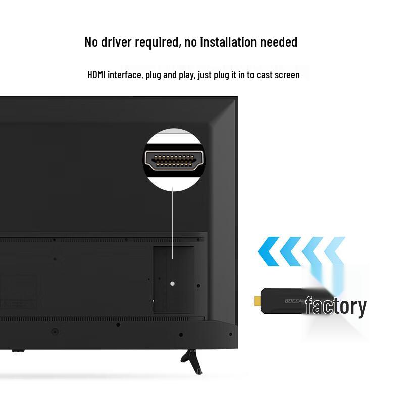 BOEGAM 4K Wireless HDMI Screen Mirroring Device (CN Version)