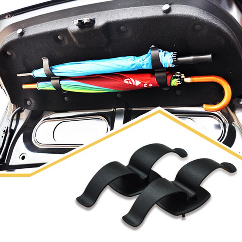 Umbrella Holder Trunk Organizer Car Rear Trunk Mounting Bracket Towel Hook for Umbrella Hanging Hook Car Accessories