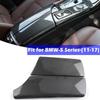 Carbon Fiber Pattern Central Armrest Box Cover Trim For BMW 5 Series F10 2011-16