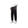 Li Ning Sports Lifestyle Series Loose Fit Drawstring Mid Waist Cuffed Knit Joggers Men Joggers Standard-Black AKLU157-1
