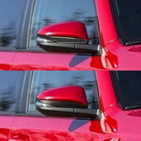 2x Bright Carbon Fiber Car Side Mirror Strip Sticker For Toyota 4Runner 2010-20