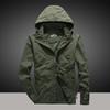 Spring and Autumn Thin Jacket Men's Outdoor Sports Casual Hooded Jacket Men's Mountaineering Suit Large Size Windbreaker Jacket