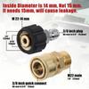9pcs High Pressure Washer Adapter Set, M22 Metric Male Thread Quick Connector, M22 Swivel To 3/8'' Quick Connect