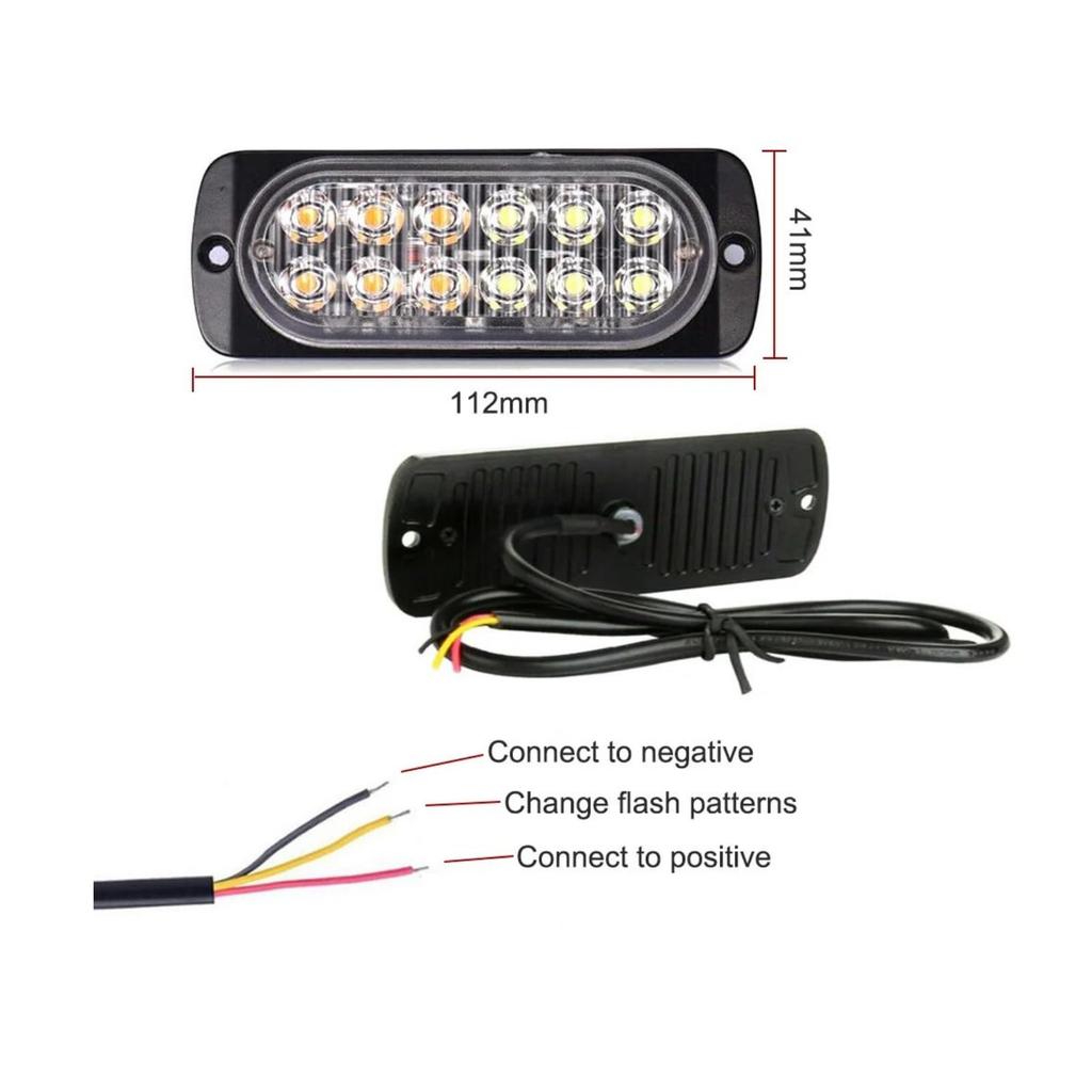 SELECOCO LED Marker Lamp, /24V, Side Marker, Grille Marker, Car, Truck, Trailer, Universal Use for Car Dress-up, Improve Visibility (Blue)