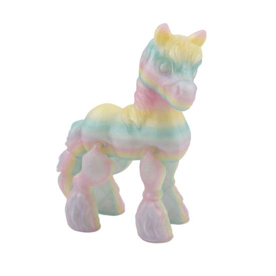 

3D-печатная фигурка лошади с подвижными суставами, статуэтка пони, игрушка-антистресс, модель животного, украшение для рабочего стола, орнамент Small