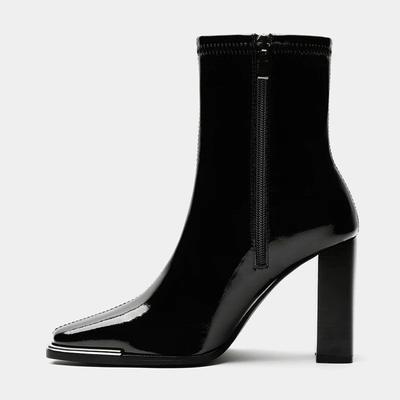 Sexy Women Ankle Boots Pointed Toe Fashion Shoes 2025 Trend Autumn Winter Chelsea Boots Brand Pumps Sock Botas Mujer