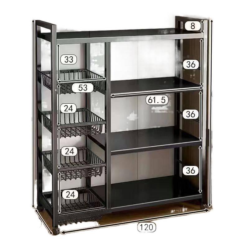 Multifunctional Kitchen Storage Rack for Fruit & Vegetables - Thickened Shelves for Dorms & Homes