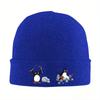 Neue wütende Geologe Pinguin Warme Strickmütze Hip Hop Mütze Herbst Winter Outdoor Beanie Mützen für Unisex Damen Erwachsene