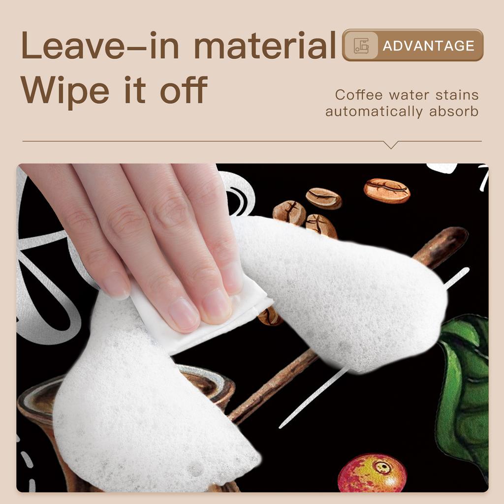 Coffee Machine Suction Mat, Diatom Mud, Kitchen Countertop Drain Mat, Tableware, Dish Mat, Quick-Drying Insulation Coaster