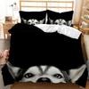 Cute Animal Dog Pattern Print Quilt Cover Pillowcase 3D Digital Printing Three-Piece Set