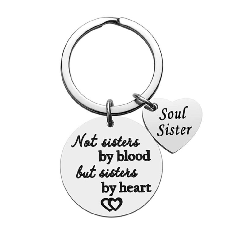 Unique Friendship Keyring Stainless Steel Key Chain Never Fades Or Breaks Birthday Christmas Gift