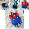 Mario Style Design Backpack For Kids And Fans Durable Canvas Material Breathable Shoulder Straps Multi-purpose Travel Bag