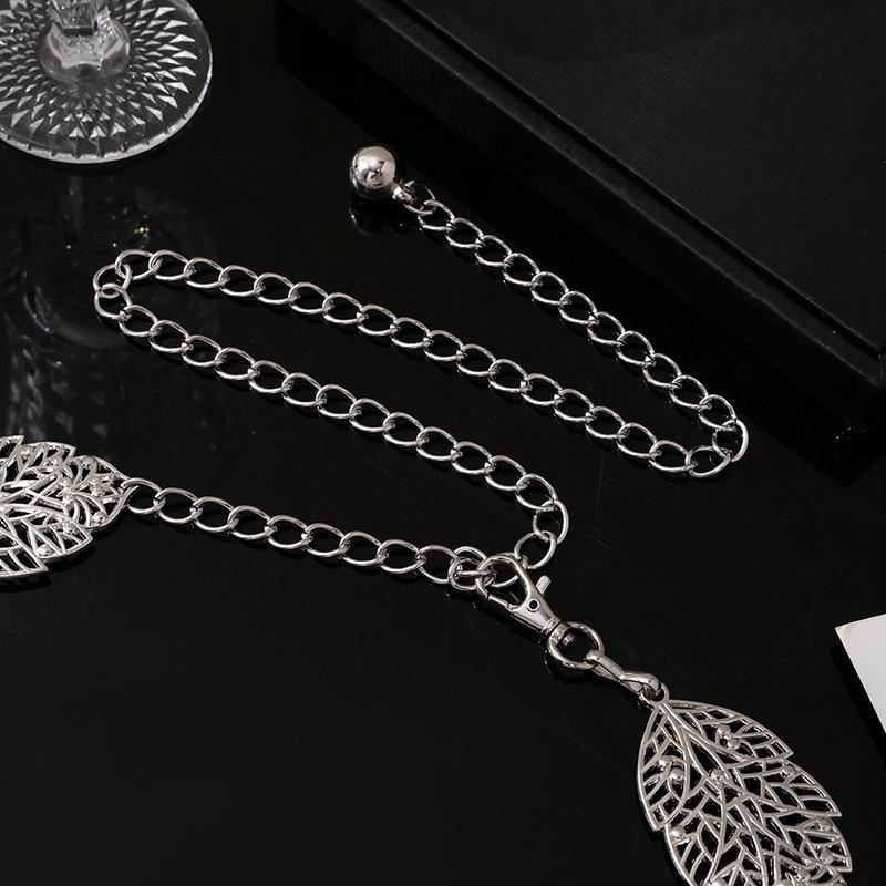 New European and American Waist Chain Women's High-end and Versatile Geometric Small Fragrance Belt Big Brand Retro Ethnic Style Thin Belt